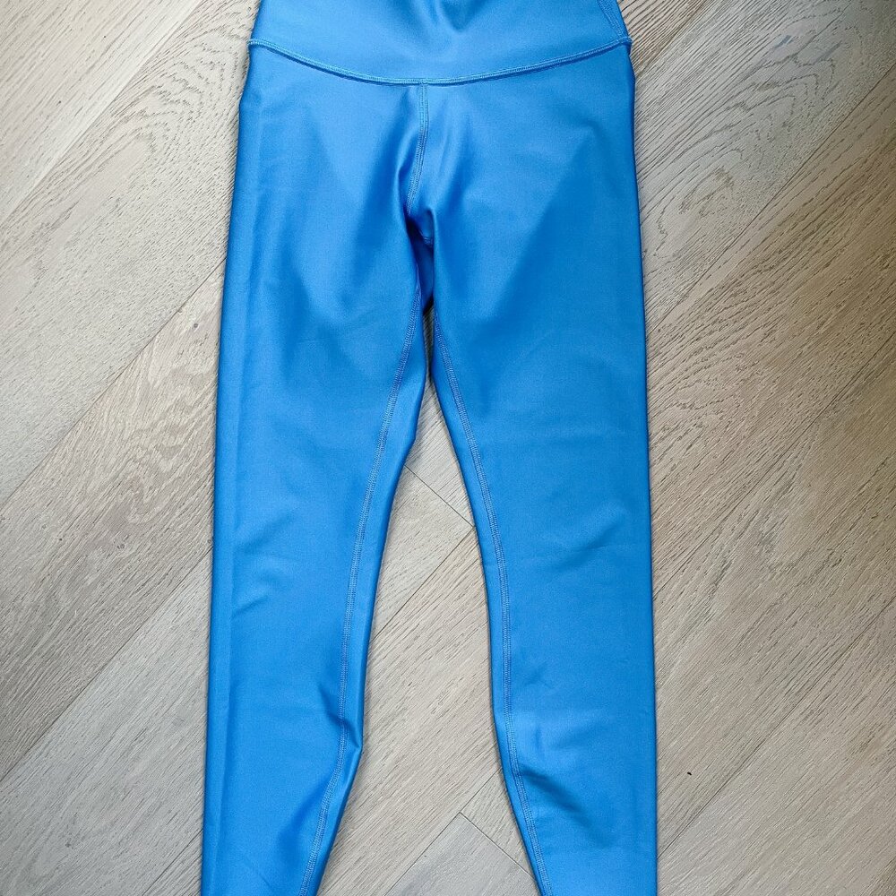 ALO 7/8 High-Waist Airlift Leggins Crystal Clear Blue Size XS VGUC - Picture 2 of 5